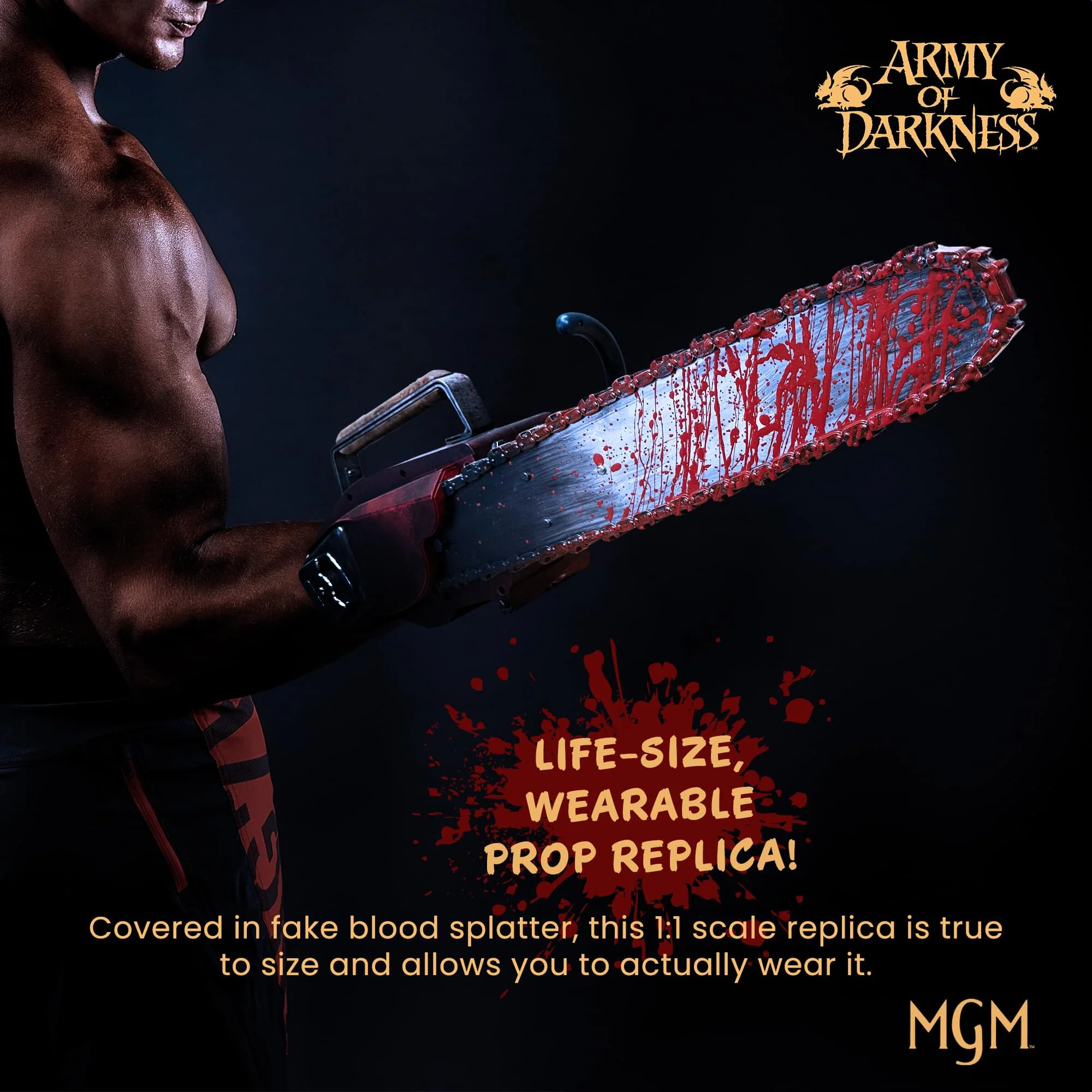 Army of Darkness Ash's Chainsaw 1:1 Scale Electronic Prop Replica - Image 5