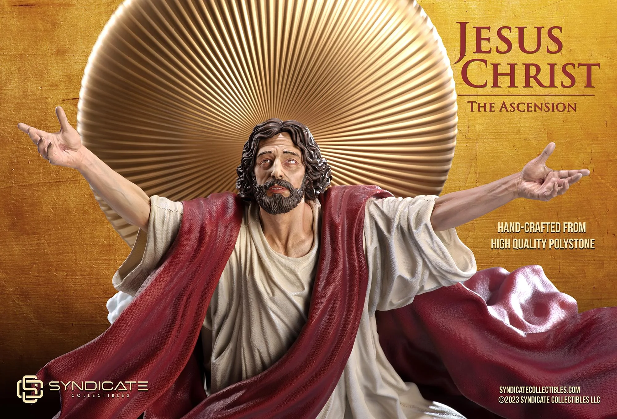 Ascension of Jesus Christ 27-Inch Premium Statue | 1:4 Scale Red Robe Edition - Image 7