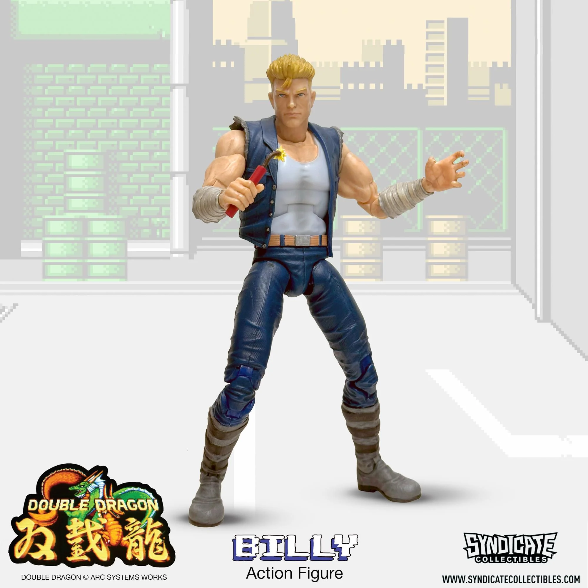 Double Dragon Billy Lee 7-Inch Deluxe Action Figure - Image 4