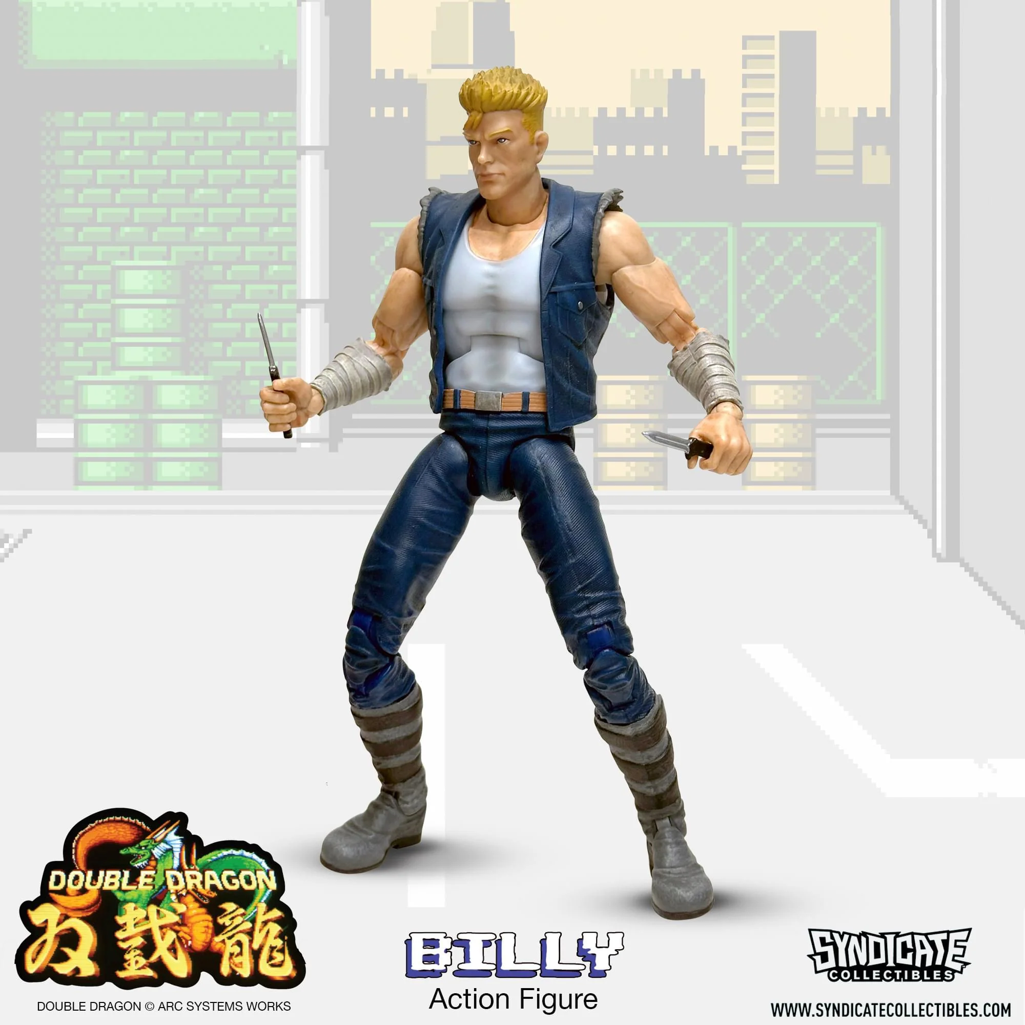 Double Dragon Billy Lee 7-Inch Deluxe Action Figure - Image 9