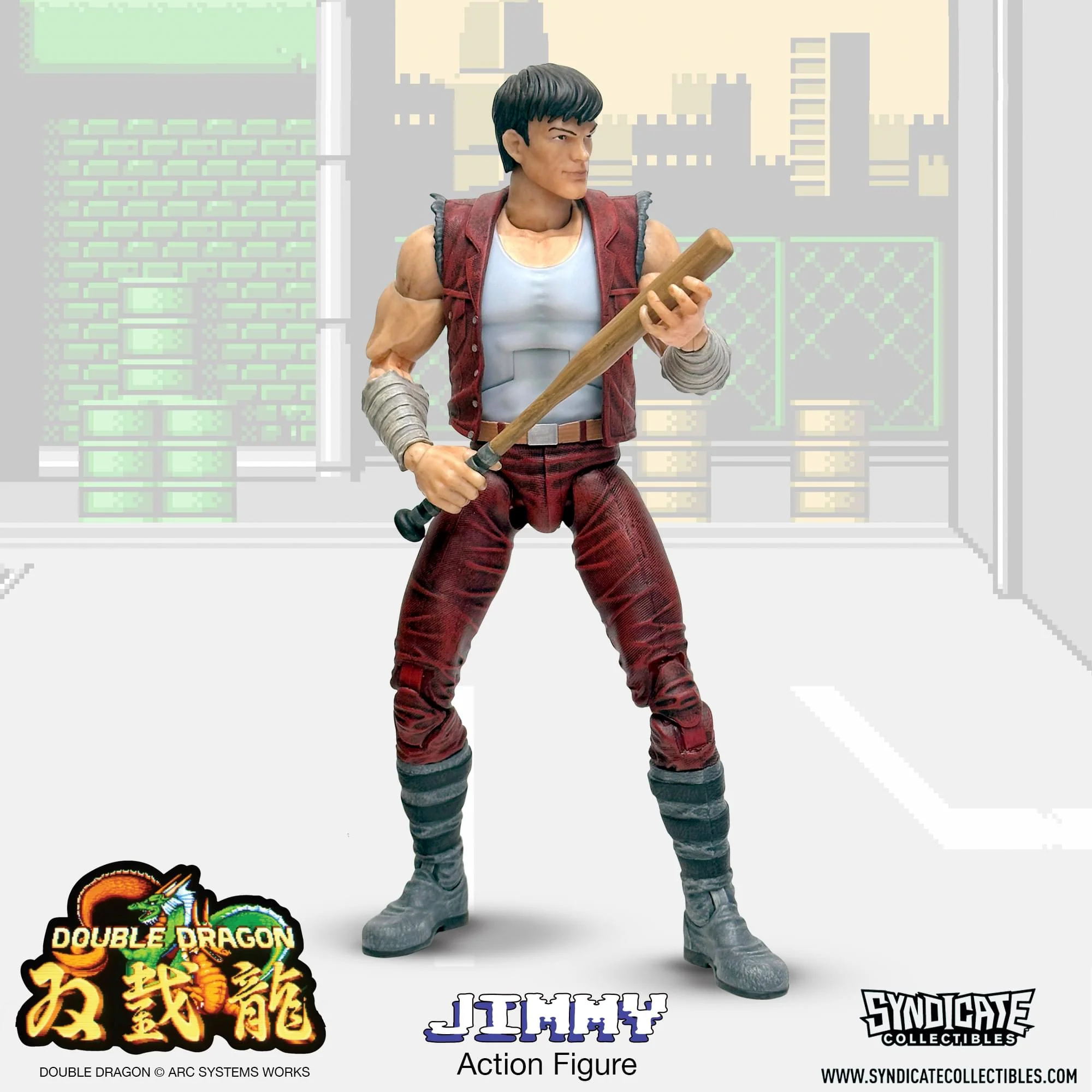 Double Dragon Jimmy Lee 7-Inch Deluxe Action Figure - Image 3
