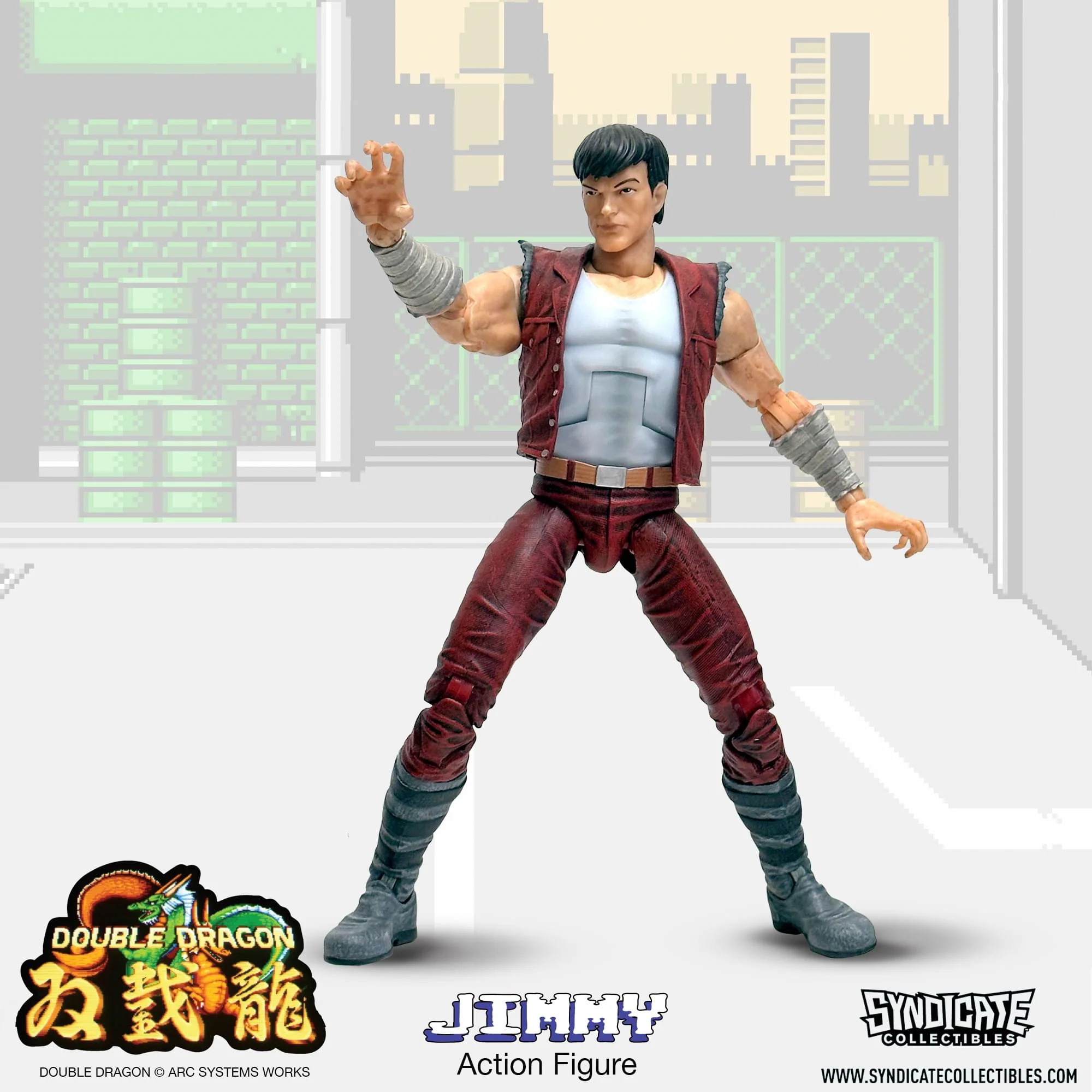 Double Dragon Jimmy Lee 7-Inch Deluxe Action Figure - Image 5